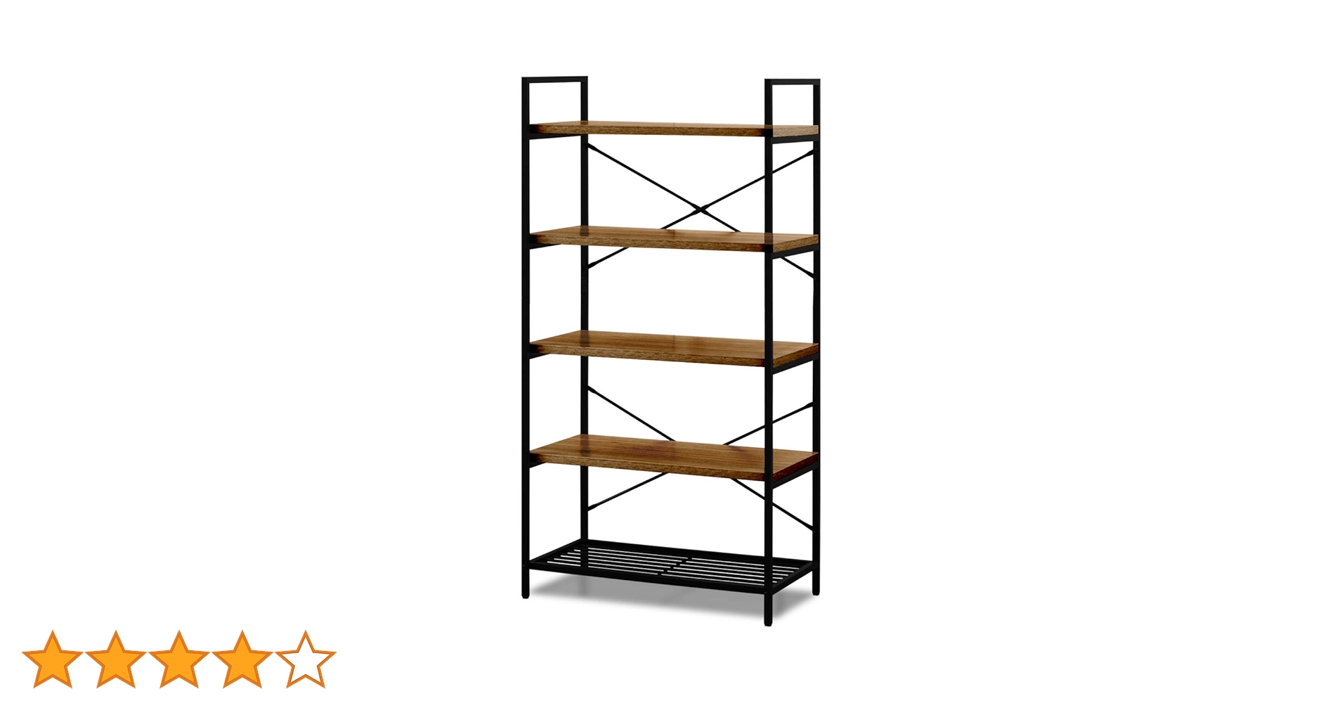 Amazon｜ottostyle.jp アイアンシェルフ 5段 幅80cm オープンラック